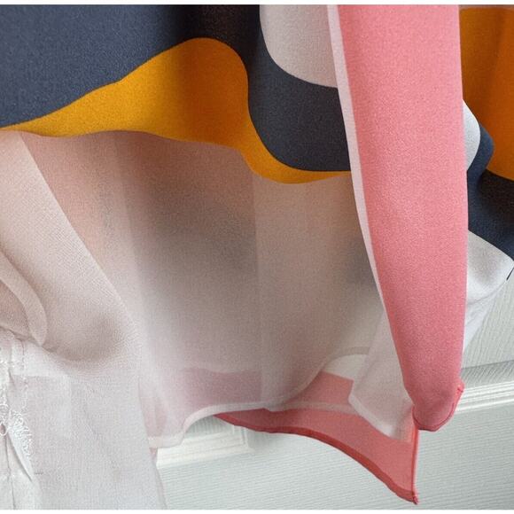 Ann Taylor LOFT Colorblock Racerback Fluid Cami, Multi Colored, Size XS, 48-004 - Picture 5 of 16